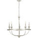 Emery 5 Light 29.1 inch Brushed Nickel Chandelier Ceiling Light